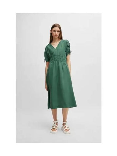 Women s V neck midi dress 50511805 354 - BOSS - BALAAN 1