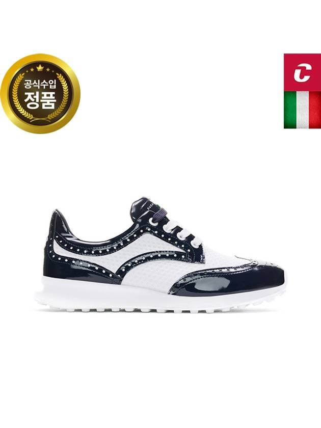 Official Italian handmade golf shoes SERENA NAVYWHITE - DUCA DEL COSMA - BALAAN 1