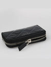 Men's Leather Zip Around Card Wallet Black - PRADA - BALAAN 4