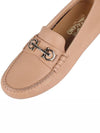 Gancini Driving Shoes Beige - SALVATORE FERRAGAMO - BALAAN 8