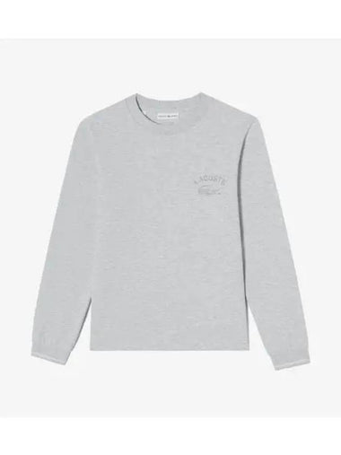 Women s basic training t shirt melange gray - LACOSTE - BALAAN 1