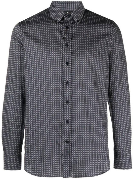 geometric print cotton shirt 163655754 - ETRO - BALAAN 1