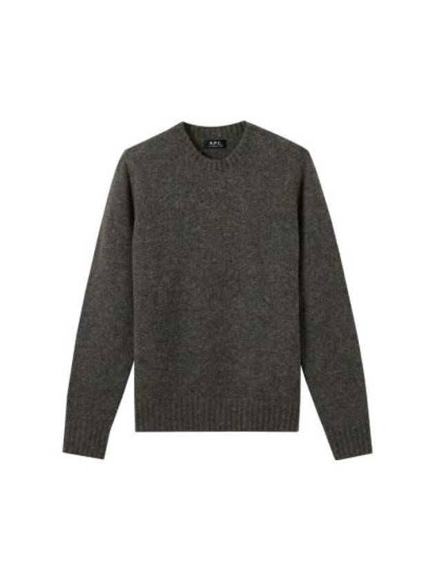 Lucas Alpaca Crew Knit Top Khaki - A.P.C. - BALAAN 2