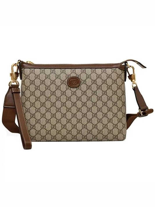 Messenger Bag With Interlocking G Beige Ebony - GUCCI - BALAAN 2