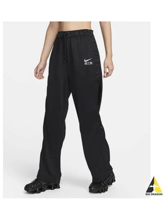 Air Mid Rise Breakaway Pants W Black White FN1906 010 - NIKE - BALAAN 1