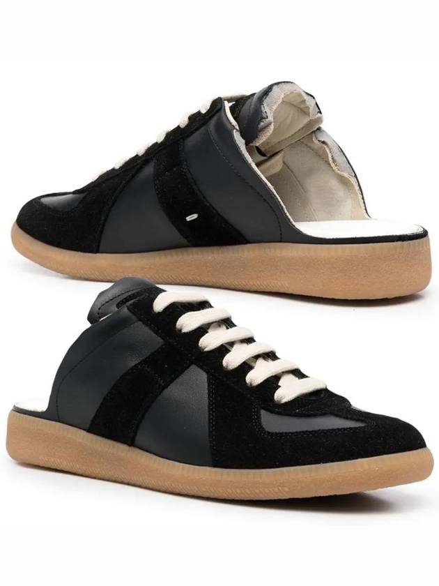 Women's Replica Cut Out Low Top Sneakers Mule Black - MAISON MARGIELA - BALAAN 2