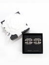 stud earrings metal gold black - CHANEL - BALAAN 2