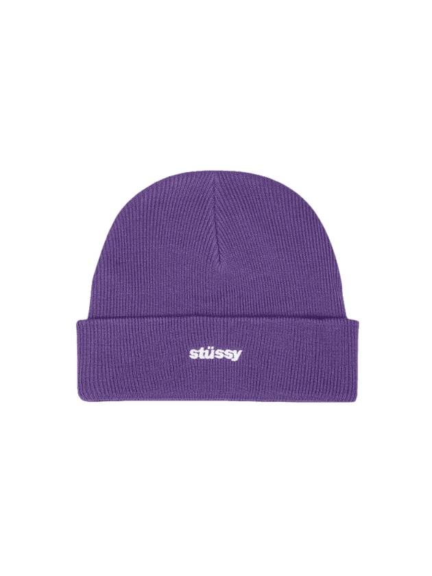 Italian Cuff Beanie Grape - STUSSY - BALAAN 1