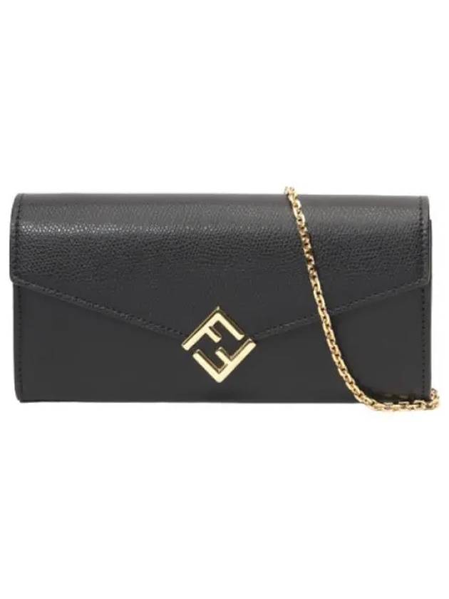 Diamond leather chain long wallet - FENDI - BALAAN 1