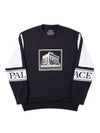 acro crew neck sweatshirt black acro crew black - PALACE - BALAAN 1