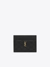 Gabi Quilted Lambskin Card Wallet Black - SAINT LAURENT - BALAAN 2