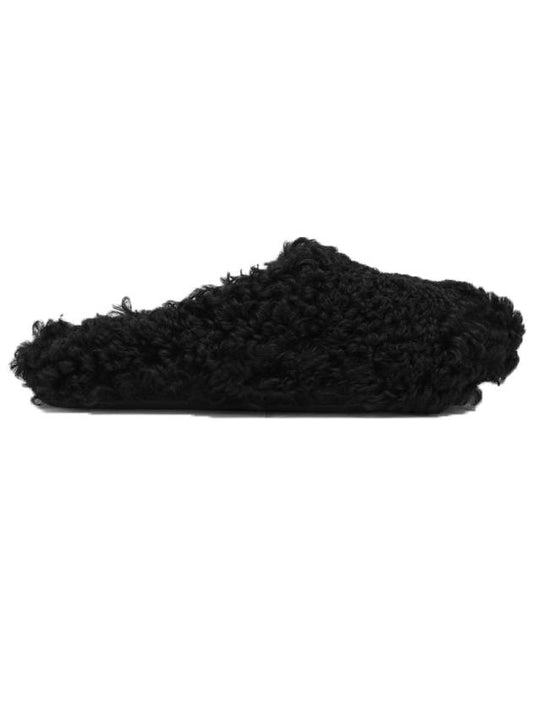 Men's Fussbett Sabot Slippers Black - MARNI - BALAAN.