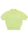 Rookie open collar neck quick dry t shirt YELLOW - MONBIRDIE GOLF - BALAAN 2