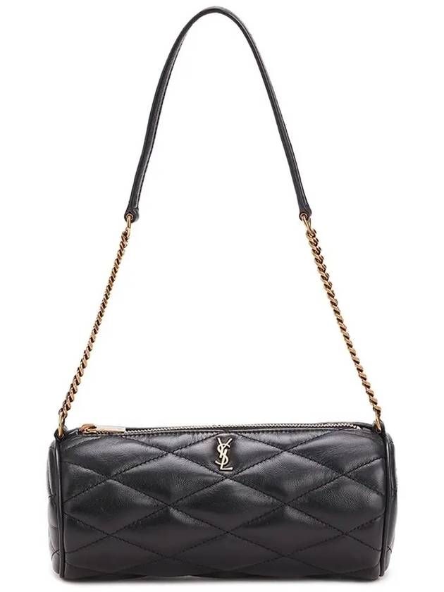 Tube Quilting Small Shoulder Bag Black - SAINT LAURENT - BALAAN 4