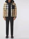 Reversible Recycled Nylon Redown Puffer Padded Archive Beige Black - BURBERRY - BALAAN.