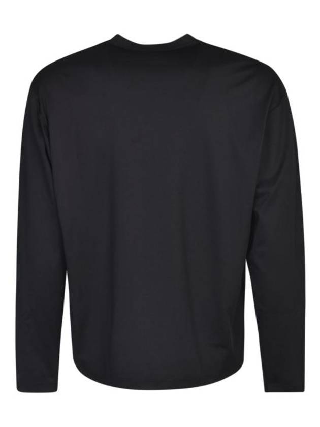 Logo Crew Neck Long Sleeve T-Shirt Black - JIL SANDER - BALAAN 4