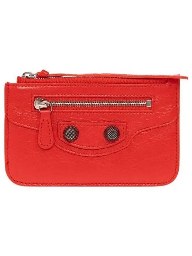 Le Cagole Lambskin Card Wallet Red - BALENCIAGA - BALAAN 2