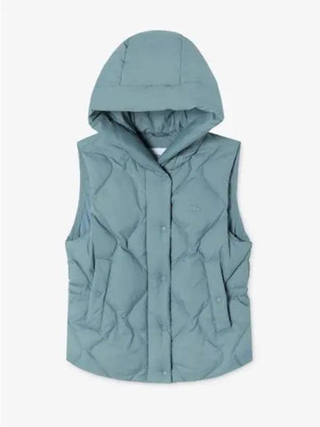 Women s Hooded Quilted Down Vest BF521E 54N BMY Domestic Product GQ2N24080583838 - LACOSTE - BALAAN 1