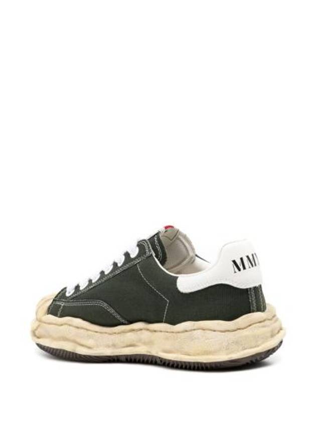 Blakey VL OG Sole Canvas Low Top Sneakers Green - MAISON MIHARA YASUHIRO - BALAAN 5