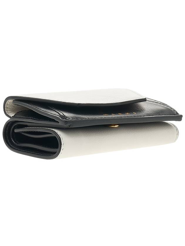 Logo Leather Half Wallet White - MARNI - BALAAN 6