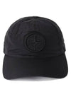 Logo Nylon Metal 6-Panel Ball Cap Black - STONE ISLAND - BALAAN 3