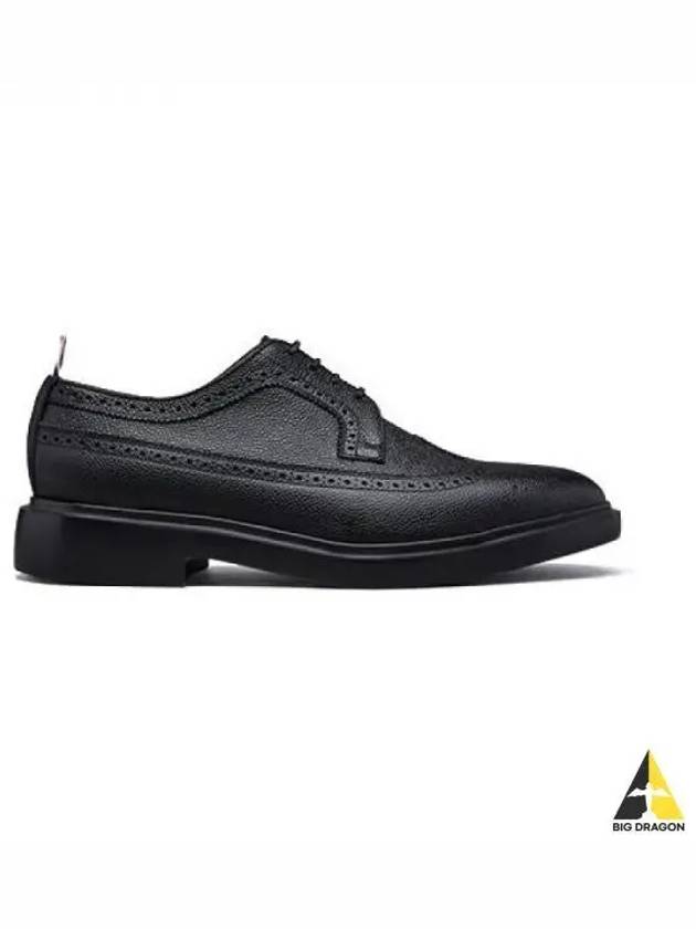 Men's Classic Long Wing Brogue Lace Up Brogue Shoes Black - THOM BROWNE - BALAAN 2