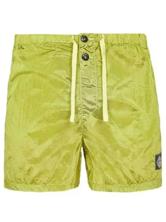 Men's Nylon Metal Swim Shorts Green - STONE ISLAND - BALAAN 2