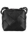 Intrecciato Cassette Mini Bag Black - BOTTEGA VENETA - 6