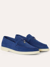 Summer Charms Walk Suede Loafers Blue Fluorite - LORO PIANA - BALAAN 2