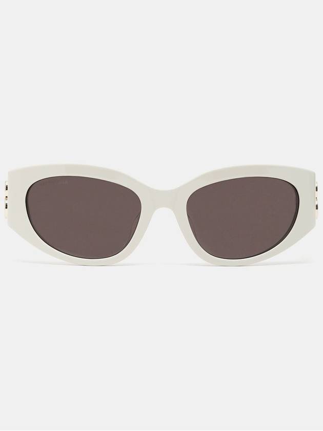 Eyewear Bossy Round Sunglasses Ivory Black - BALENCIAGA - BALAAN 2