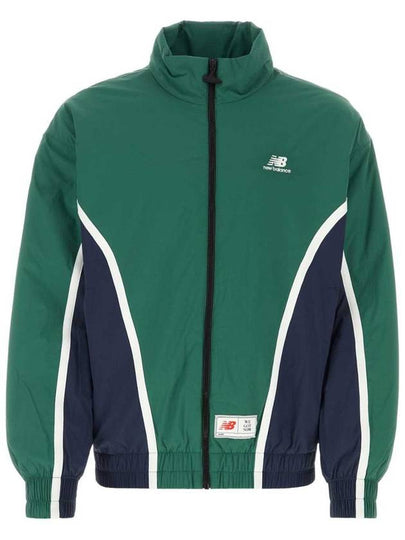 Hoops Woven Jacket Forest Green - NEW BALANCE - BALAAN 2