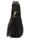 Wander Matelasse Nappa Leather Mini Hobo Tote Bag Black - MIU MIU - BALAAN 4