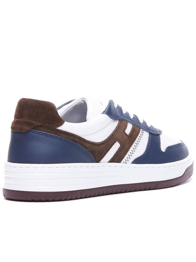 H630 leather low-top sneakers white blue - HOGAN - BALAAN 4