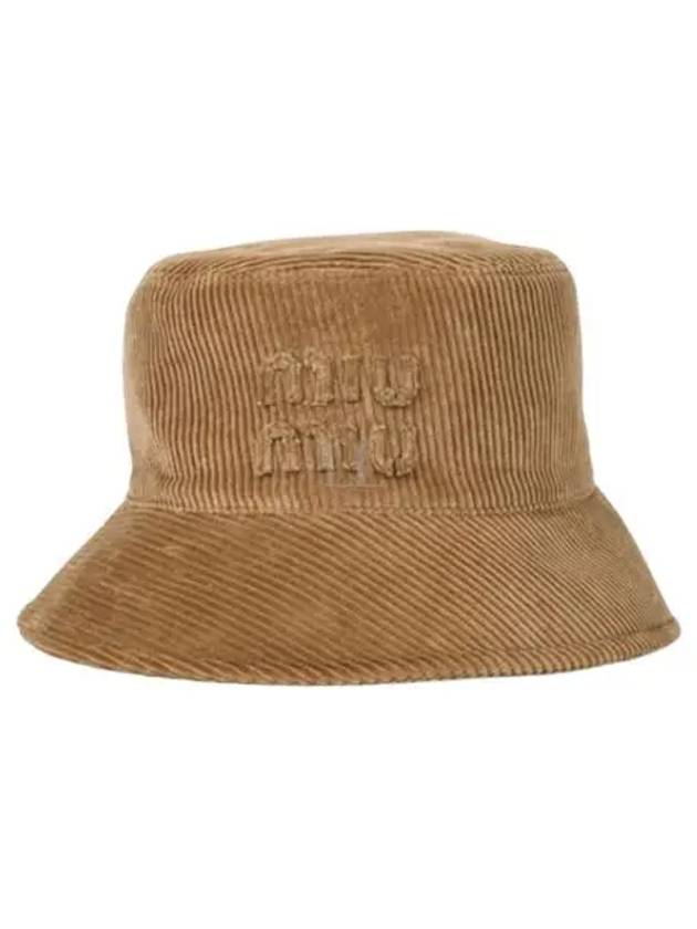 Velvet Bucket Hat Brown - MIU MIU - BALAAN 2