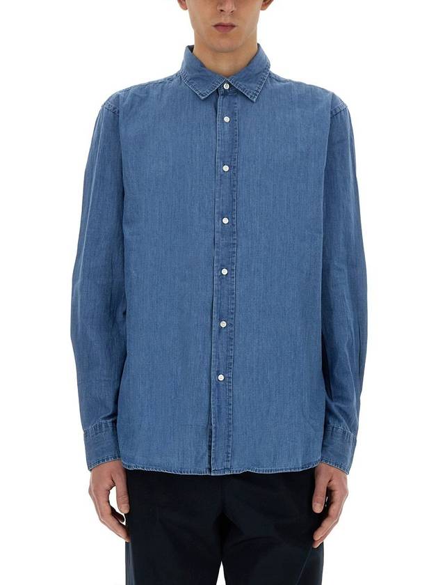 long sleeve shirt CE89 M12401122 DENIM - ASPESI - BALAAN 2