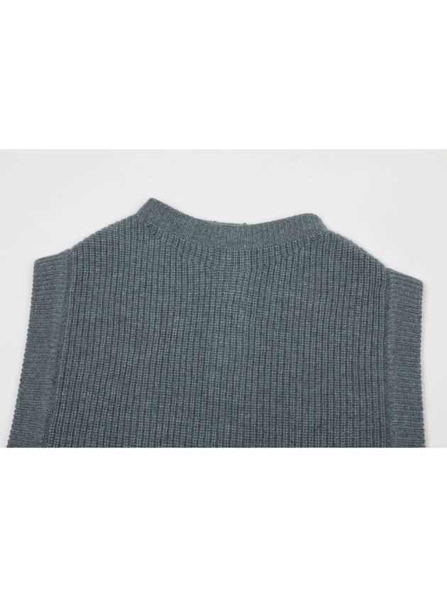 Women's Cashmere Mock Neck Vest Sweater C3KVT61 - CALLAITE - BALAAN 6