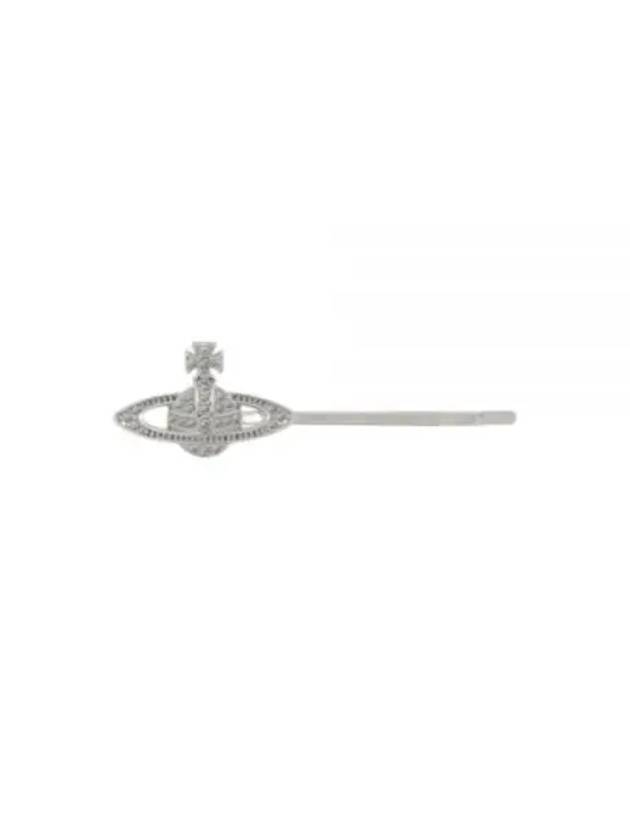 Logo Hair Clip Silver - VIVIENNE WESTWOOD - BALAAN 2