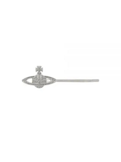 Logo Hair Clip Silver - VIVIENNE WESTWOOD - BALAAN 2