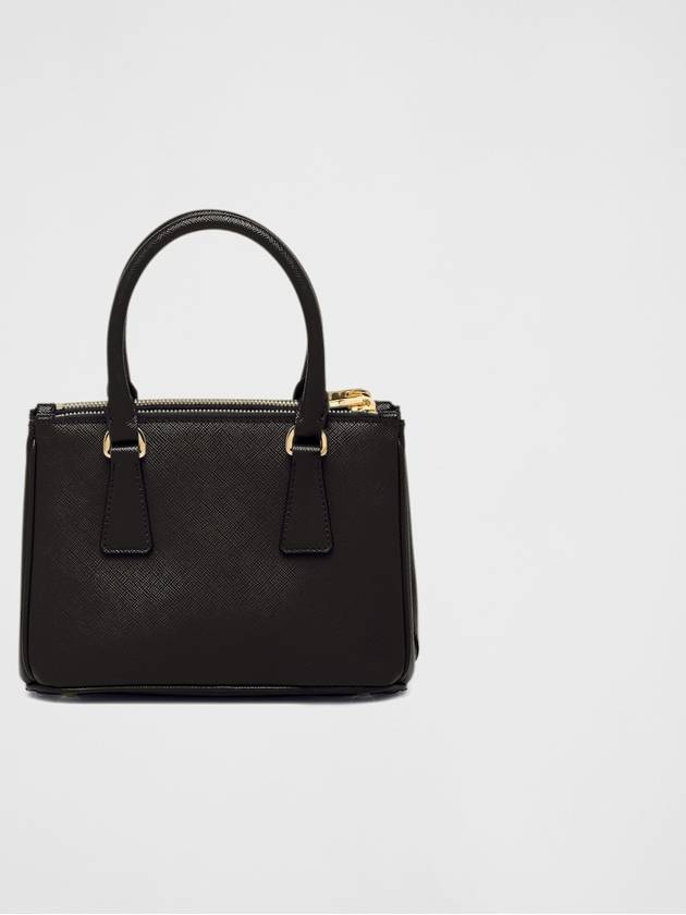 Galleria Saffiano Leather Mini Tote Bag Black - PRADA - BALAAN 4