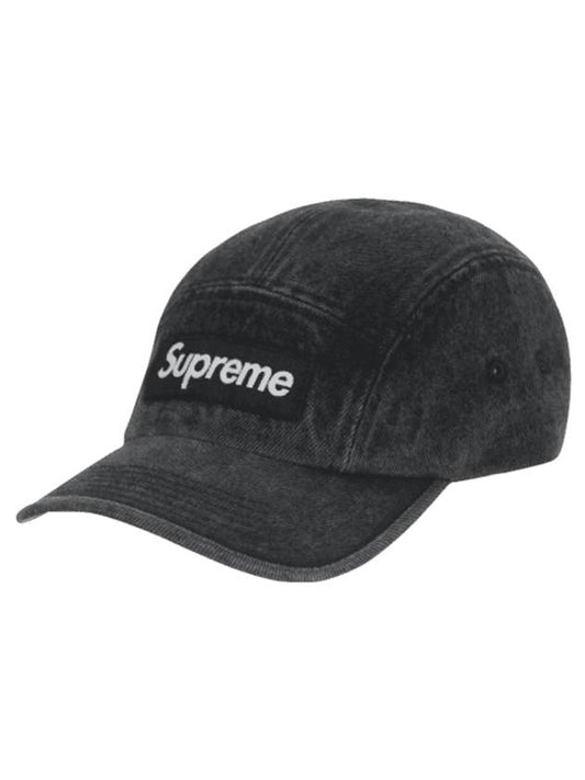 Denim Camp Ball Cap Black - SUPREME - BALAAN 1