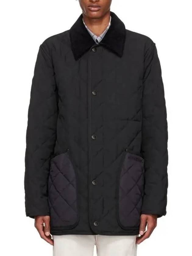 Quilted Thermoregulated Barn Jacket Black - BURBERRY - BALAAN 2