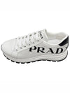 Vitello Soft Logo Leather Low Top Sneakers White - PRADA - BALAAN 2