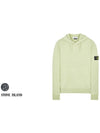 Men's Waffen Patch OLD Treatment Cotton Hoodie Green - STONE ISLAND - BALAAN 3