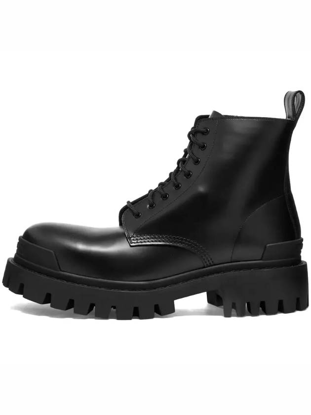 Leather Strike Ankle Boots Black - BALENCIAGA - BALAAN 3