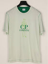 Logo Print Cotton Jersey Short Sleeve T-Shirt Light Green - CP COMPANY - BALAAN 2