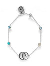 Double G Flower Charm Bracelet YBA527393001 Silver - GUCCI - BALAAN.