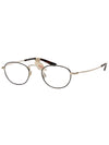 Eyewear Round Eyeglasses Gold Black - LEVI'S - BALAAN 1