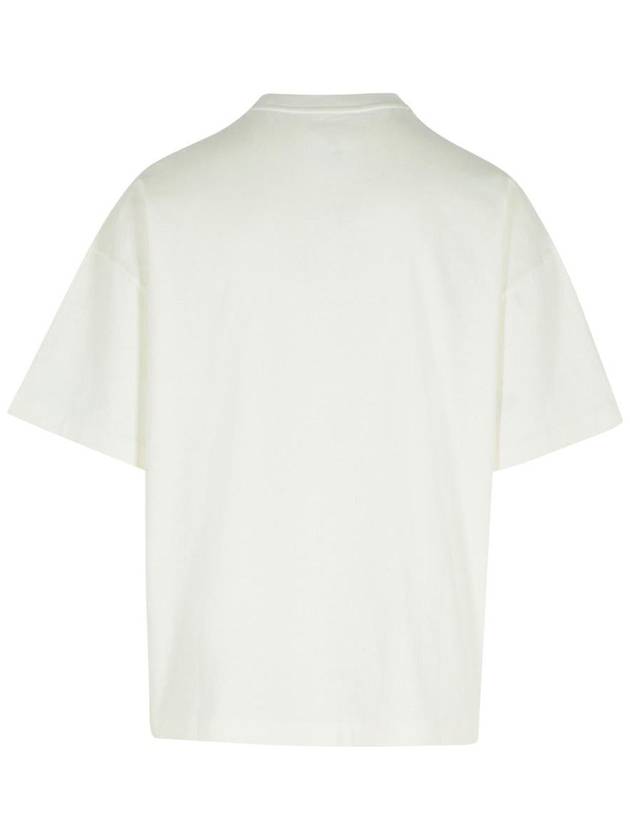 Logo Print Short Sleeve T-Shirt White - JIL SANDER - BALAAN 4