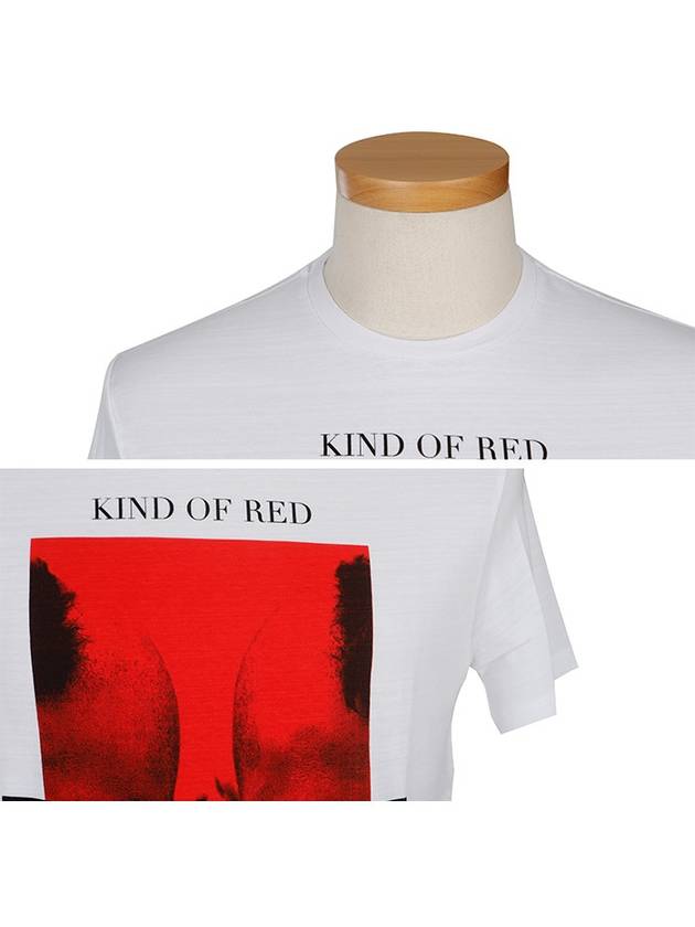 Kind of Red Print Short Sleeve T-Shirt White - NEIL BARRETT - BALAAN 5