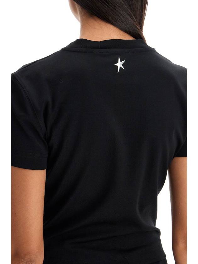 cropped t-shirt with piercing - MUGLER - BALAAN 4